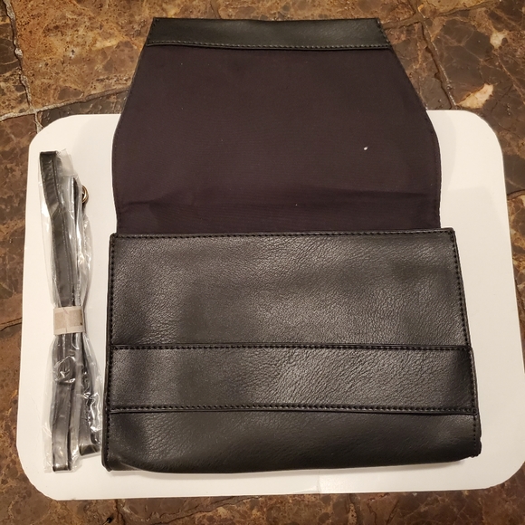 summer & rose Bags Black Purse Faux Leather Summer Rose Crossbody